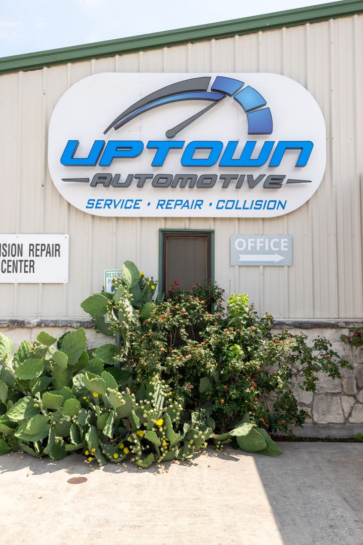 Outside of the best auto body shop in Houston, TX - Uptown Automotive